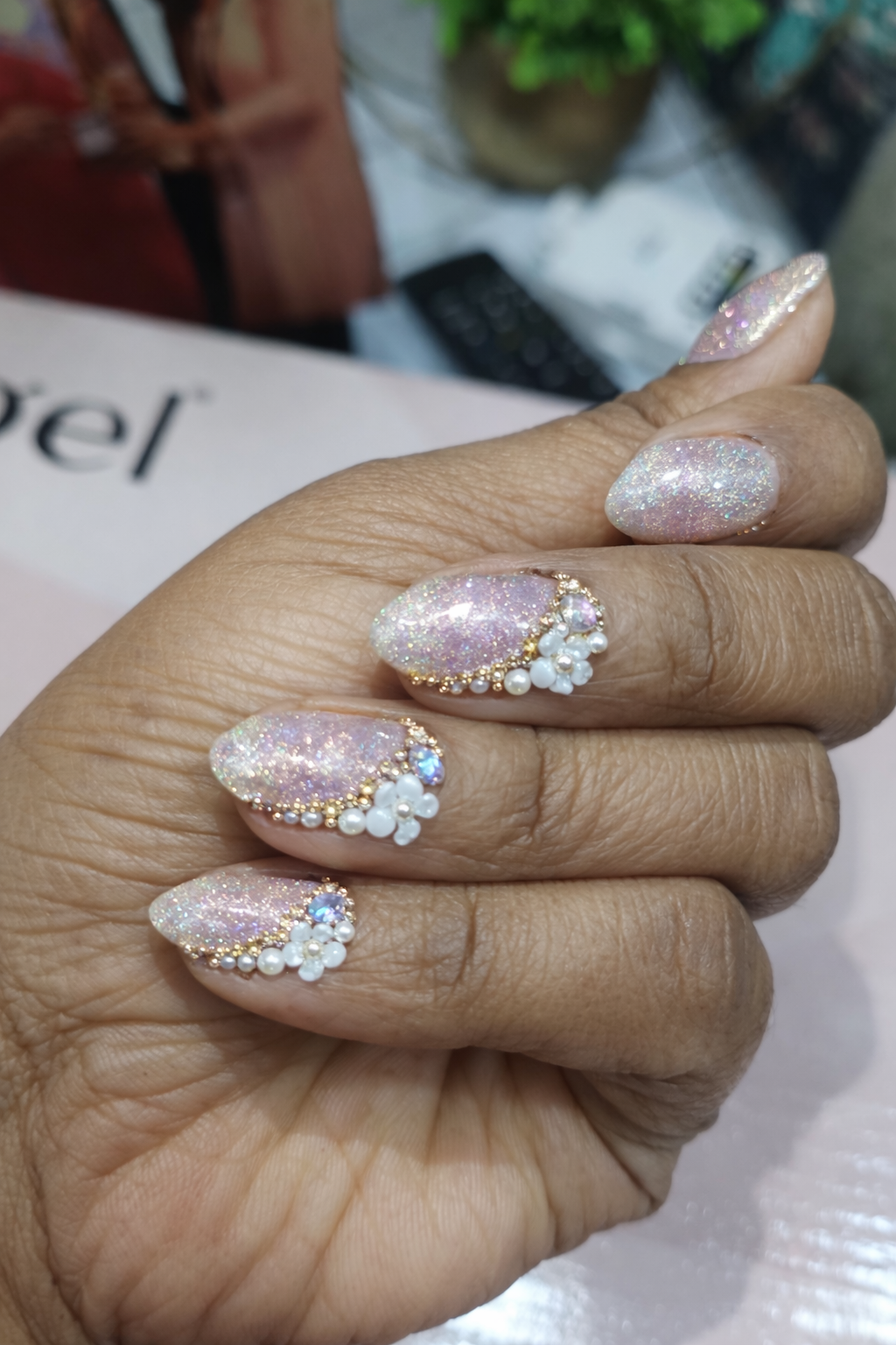 Nude Pink Nail Art