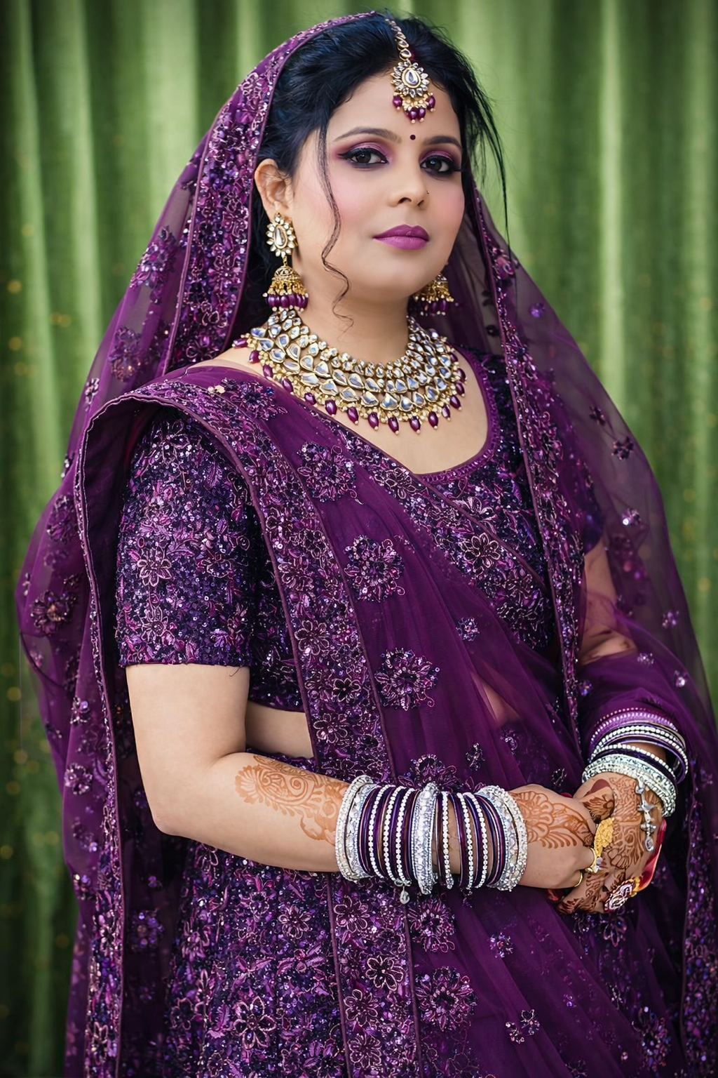 Purple Party Makeup Look